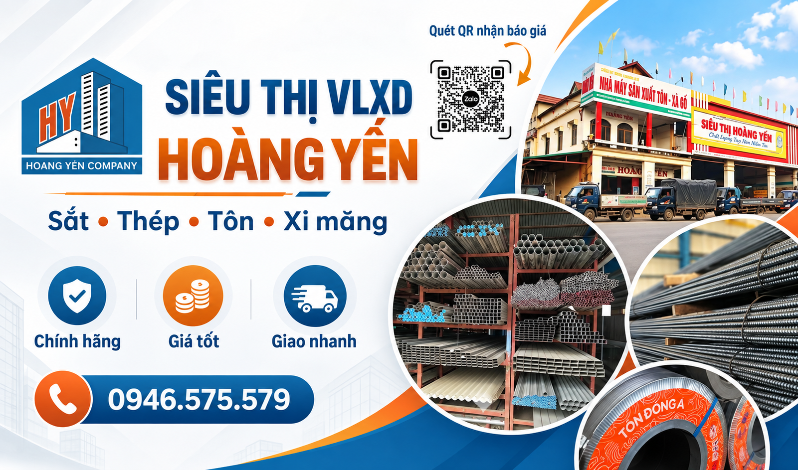 Cửa hàng Siêu Thị VLXD Hoàng Yến tại Đông Hà Quảng Trị