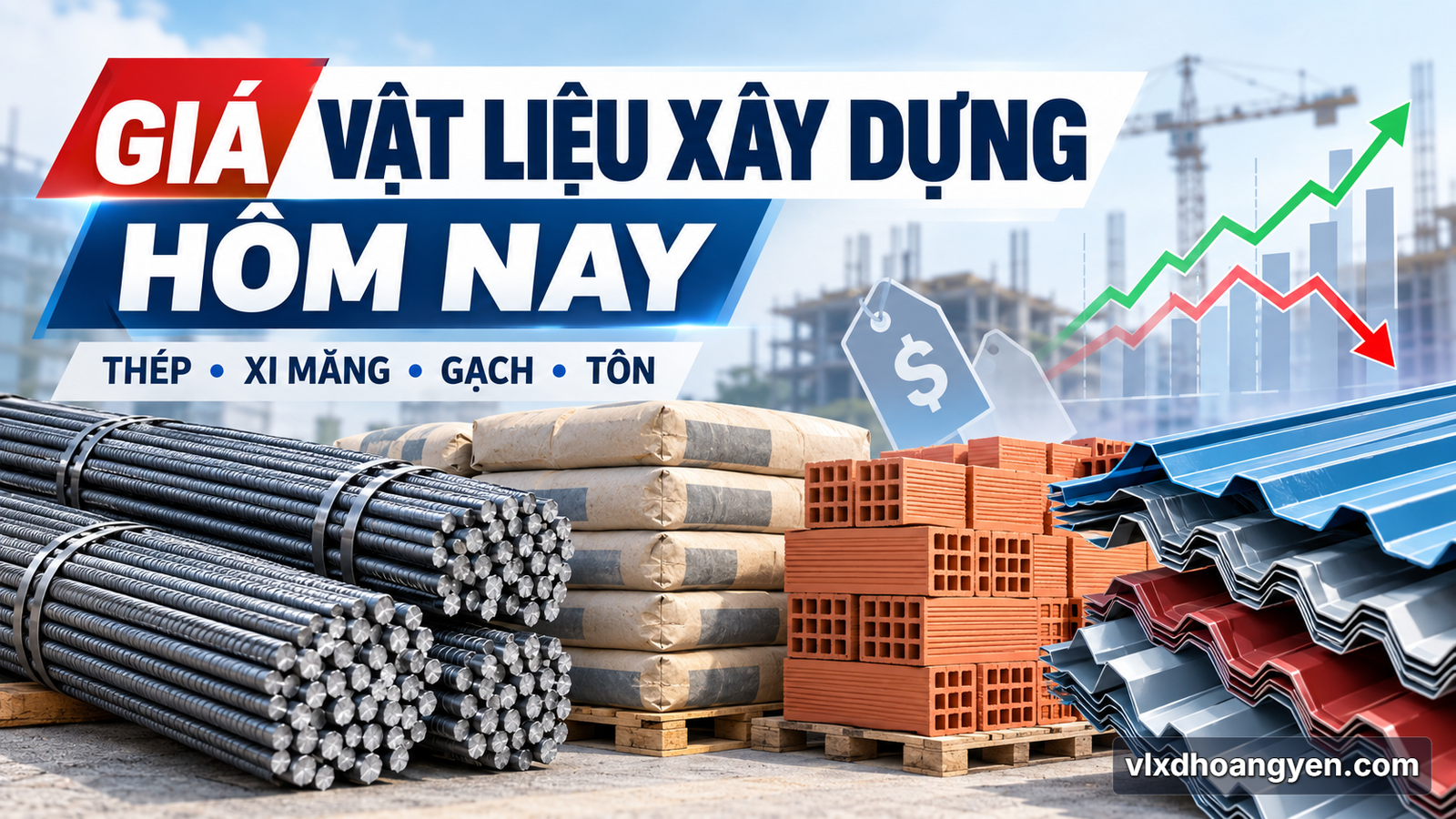 Giá Vật Liệu Xây Dựng Hôm Nay? Xi Măng, Thép, Gạch, Tôn